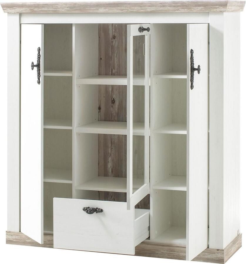 Home affaire Highboard Florence in romantische landelijke look breedte 140 cm - Foto 2