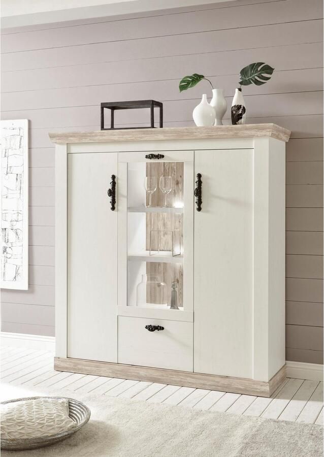 Home affaire Highboard Florence in romantische landelijke look breedte 140 cm - Foto 4