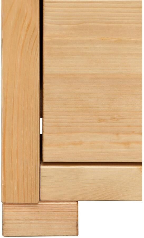 Home affaire Highboard Gotland Vitrine breedte 101 cm deuren met glazen inzetstukken van massief dennenhout - Foto 9