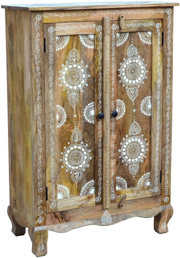 Home affaire Highboard Gullaba Commode handgeschilderd breedte hoogte 80 120 cm - Foto 4