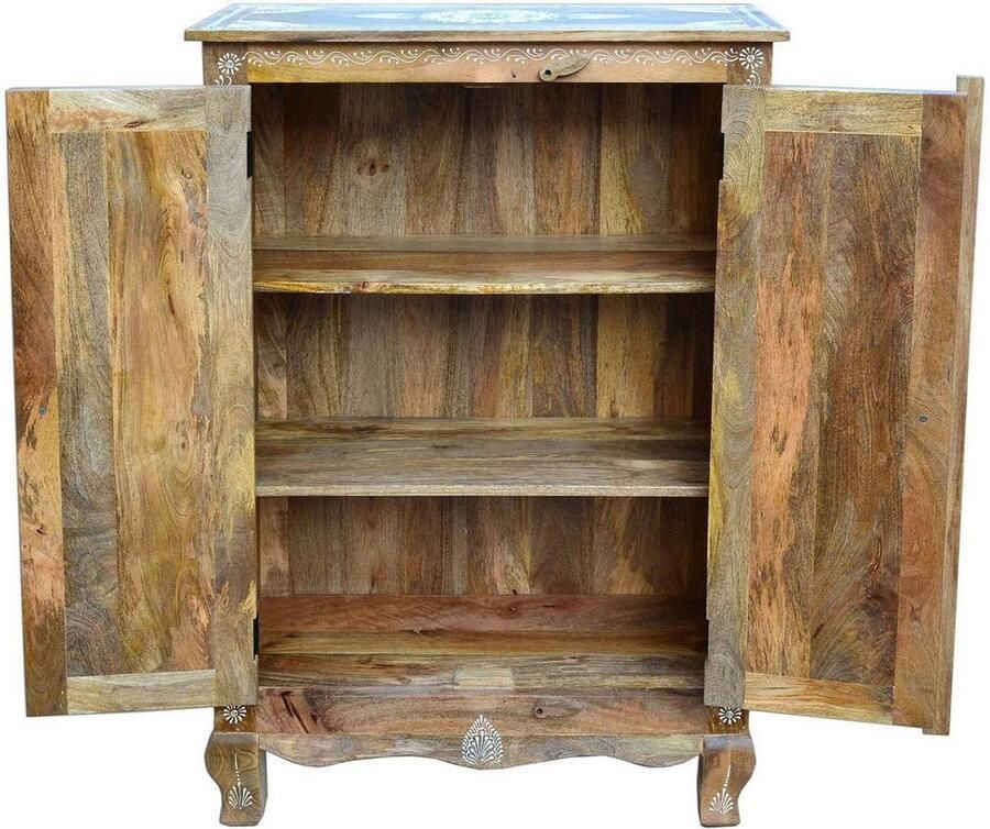 Home affaire Highboard Gullaba Commode handgeschilderd breedte hoogte 80 120 cm