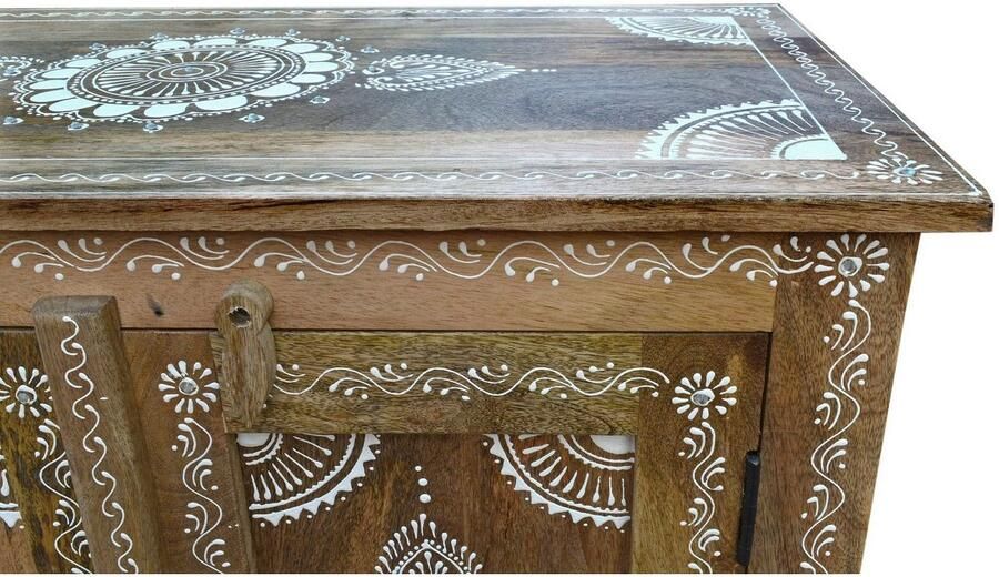 Home affaire Highboard Gullaba Commode handgeschilderd breedte hoogte 80 120 cm - Foto 7