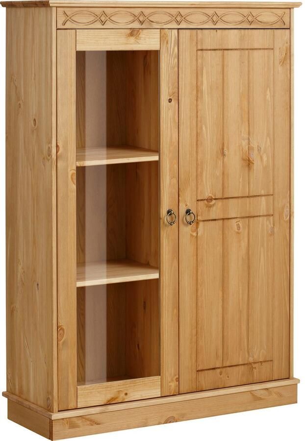 Home affaire Highboard Indra Vitrine breedte 85 cm van massief grenen - Foto 3