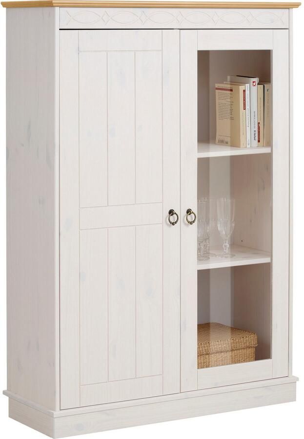 Home affaire Highboard Indra Vitrine breedte 85 cm van massief grenen - Foto 3