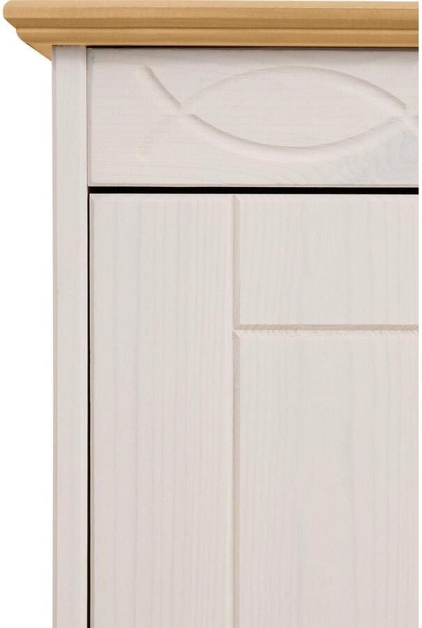 Home affaire Highboard Indra Vitrine breedte 85 cm van massief grenen - Foto 6