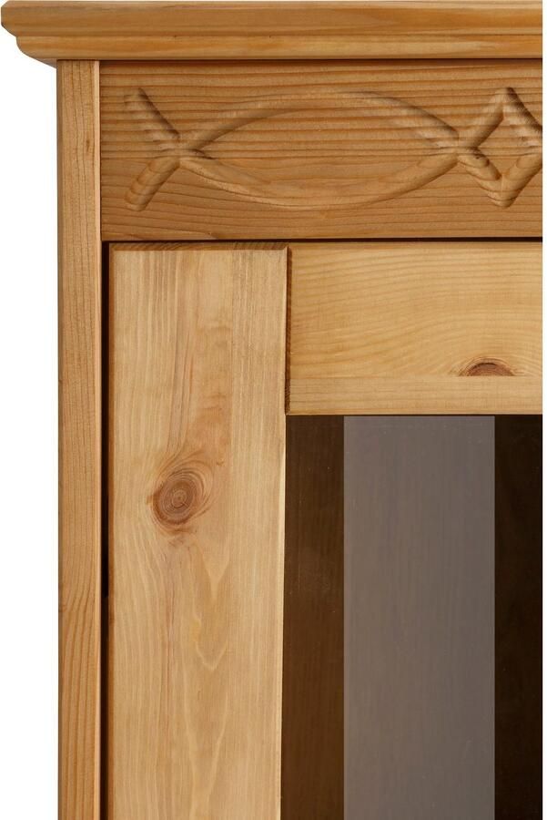 Home affaire Highboard Indra Vitrine breedte 85 cm van massief grenen - Foto 6