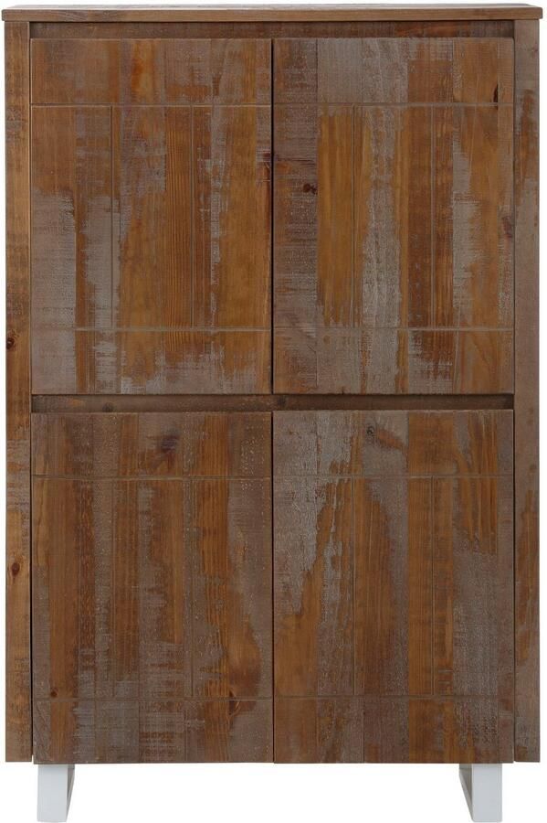 Home affaire Highboard Lagos Opbergkast van massief dennenhout breedte 90 cm - Foto 3