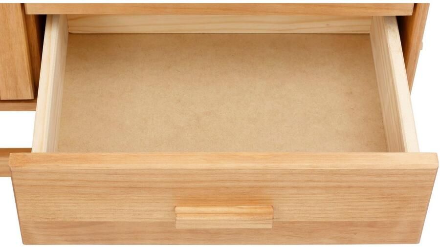 Home affaire Highboard Linz Opbergkast met rotan vlechtwerk op de deurfronten massief hout - Foto 15