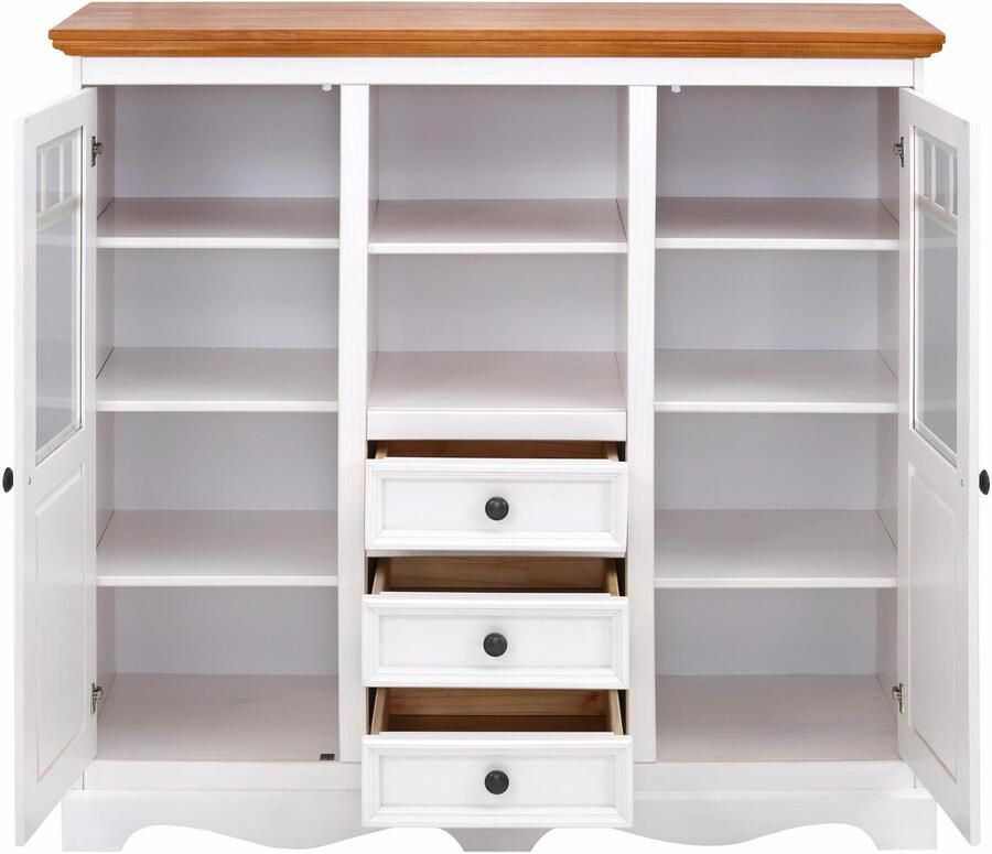 Home affaire Highboard MELISSA Vitrine breedte 132 cm - Foto 4