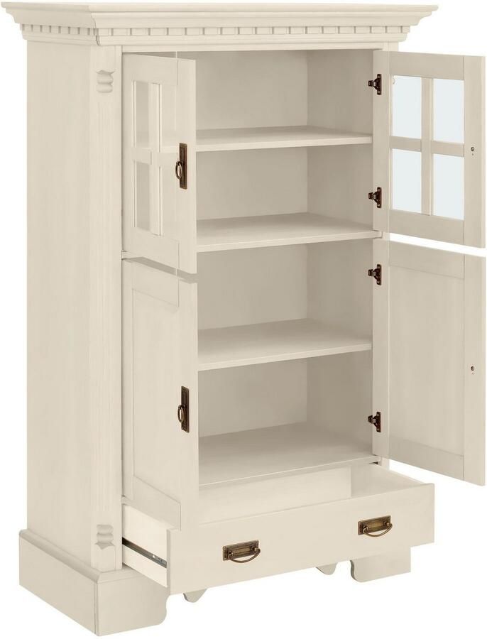 Home affaire Highboard Milan Vitrine breedte 102 cm