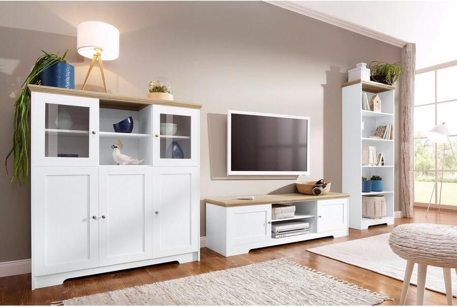 Home affaire Highboard Nanna Vitrine in eikenlook breedte 118 cm - Foto 6