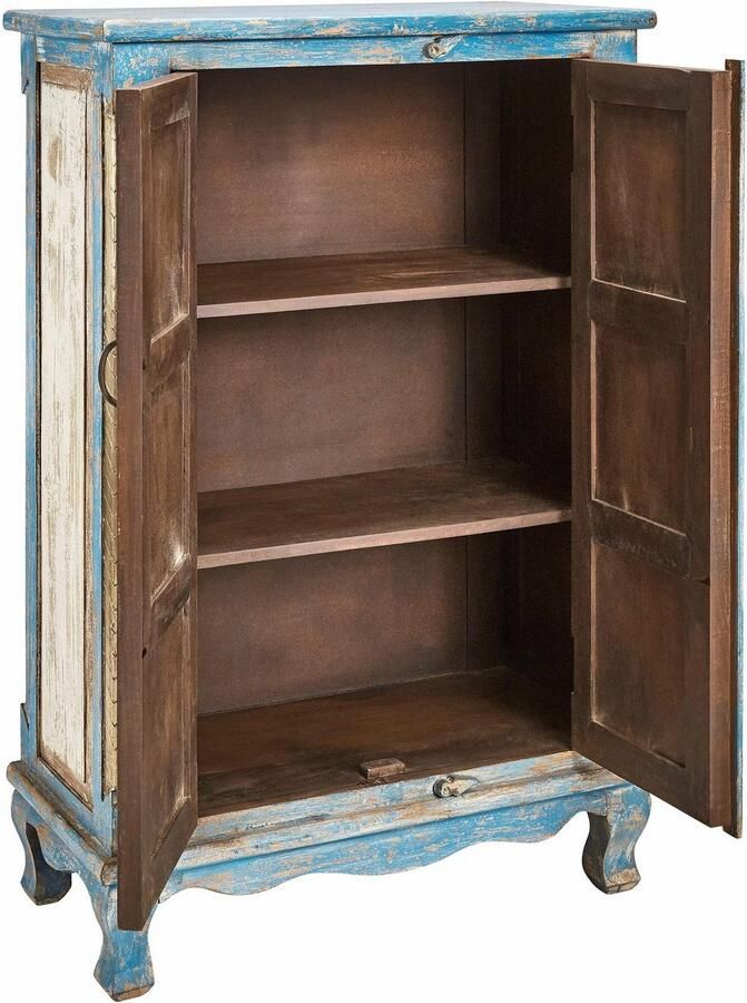 Home affaire Highboard Opbergkast hoogte 120 cm met verfijnde houtsnijwerk