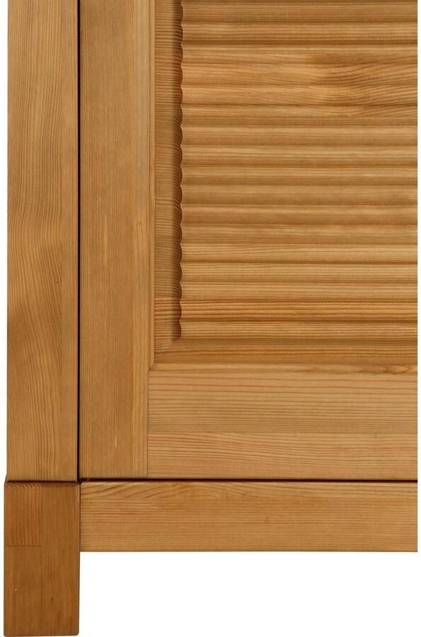 Home affaire Highboard Rauna Vitrine breedte 111 6 cm van massief dennenhout - Foto 6