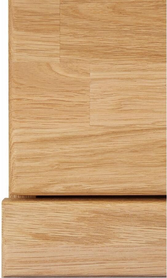 Home affaire Highboard Ribe 125cm breed 115cm hoog fronten massief hout 5 deuren 3 lades Hout massief houtmateriaal metalen handgrepen 10 vakken planken verstelbaar - Foto 10