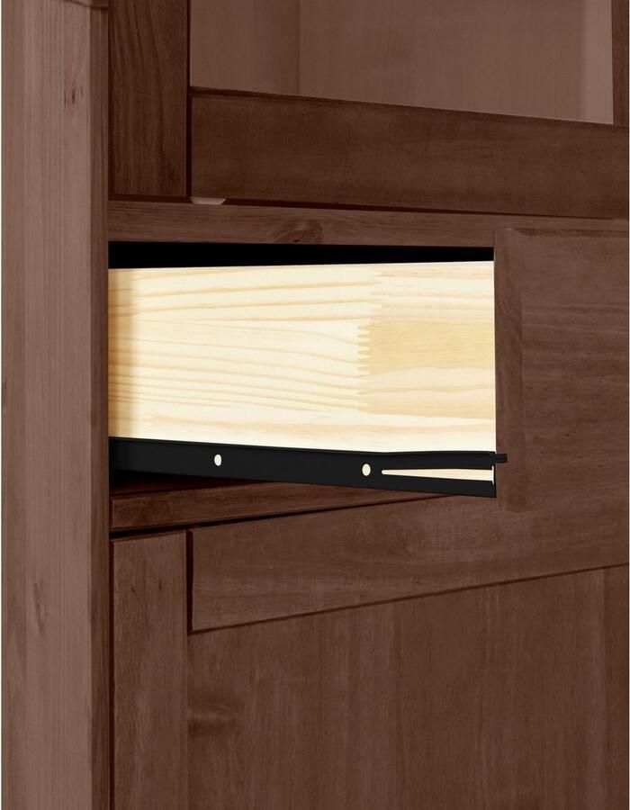 Home affaire Highboard Schröder Vitrine van massief dennenhout breedte 114 cm - Foto 2