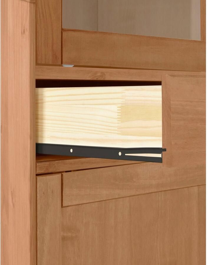 Home affaire Highboard Schröder Vitrine van massief dennenhout breedte 114 cm - Foto 3