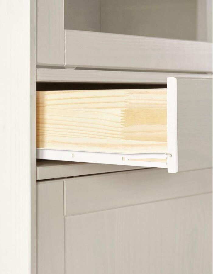 Home affaire Highboard Schröder Vitrine van massief dennenhout breedte 114 cm - Foto 2