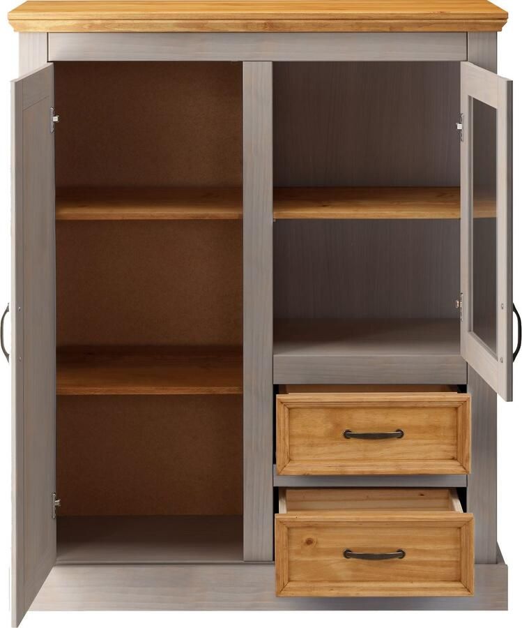 Home affaire Highboard Selma Vitrine breedte 100 cm - Foto 2