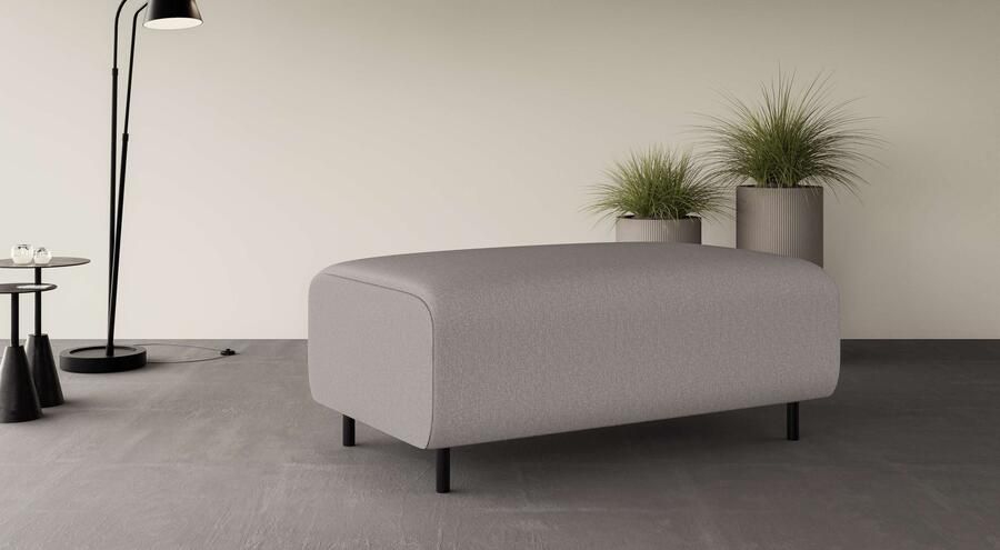 Home affaire Hocker ARROS groot met golfondersteuning afmetingen B D H: 120 70 46 cm - Foto 3