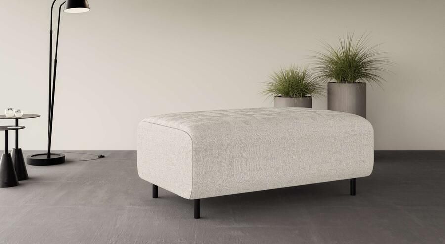 Home affaire Hocker ARROS groot met golfondersteuning afmetingen B D H: 120 70 46 cm - Foto 3