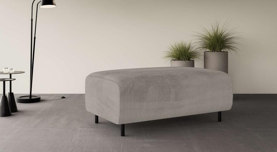 Home affaire Hocker ARROS groot met golfondersteuning afmetingen B D H: 120 70 46 cm - Foto 3