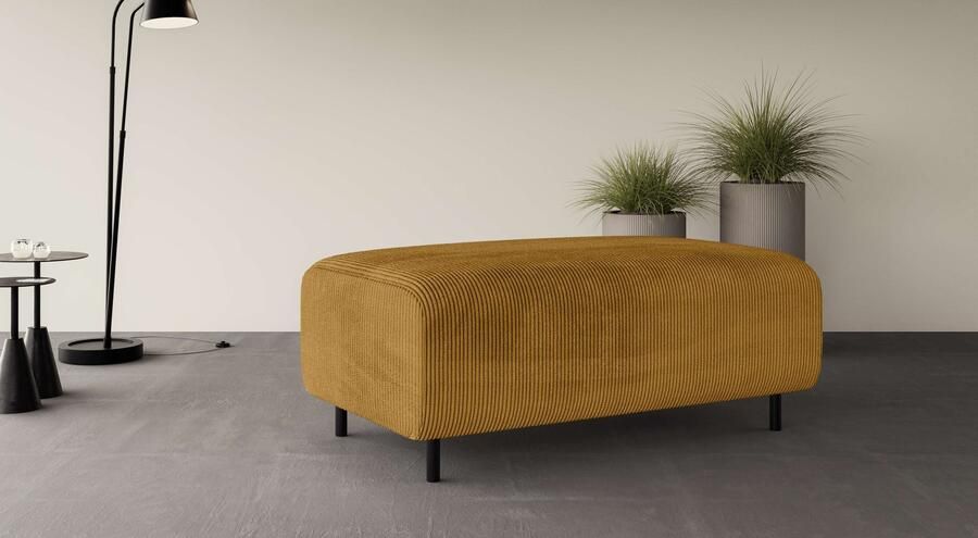 Home affaire Hocker ARROS groot met golfondersteuning afmetingen B D H: 120 70 46 cm - Foto 3