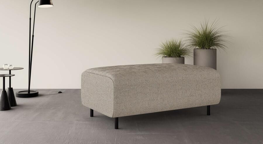 Home affaire Hocker ARROS groot met golfondersteuning afmetingen B D H: 120 70 46 cm - Foto 3