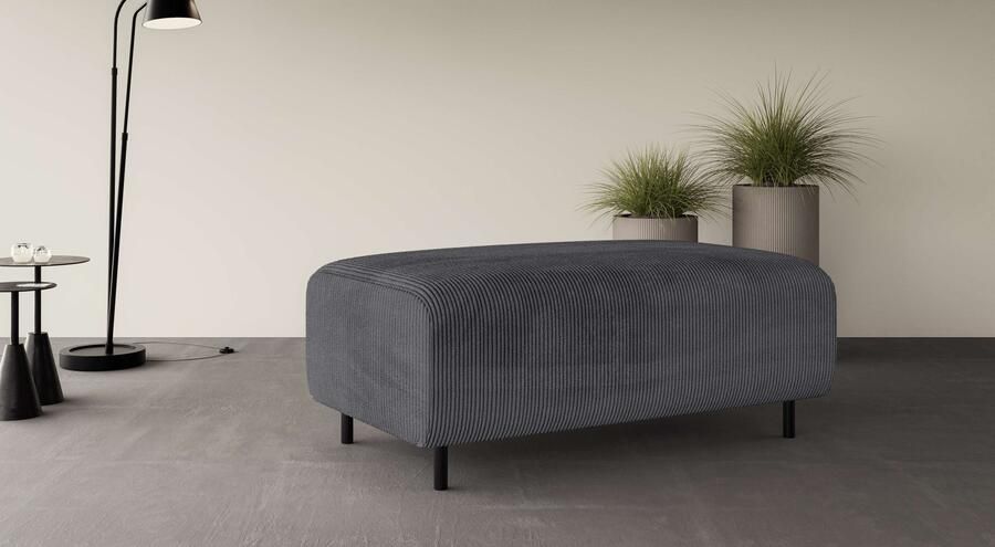 Home affaire Hocker ARROS groot met golfondersteuning afmetingen B D H: 120 70 46 cm