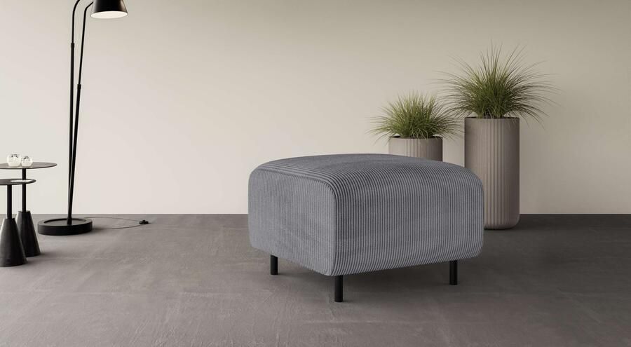 Home affaire Hocker ARROS klein met golfondersteuning afmetingen B D H: 70 70 46 cm - Foto 3