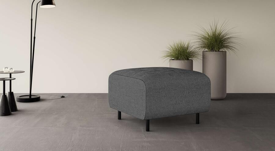 Home affaire Hocker ARROS klein met golfondersteuning afmetingen B D H: 70 70 46 cm - Foto 3