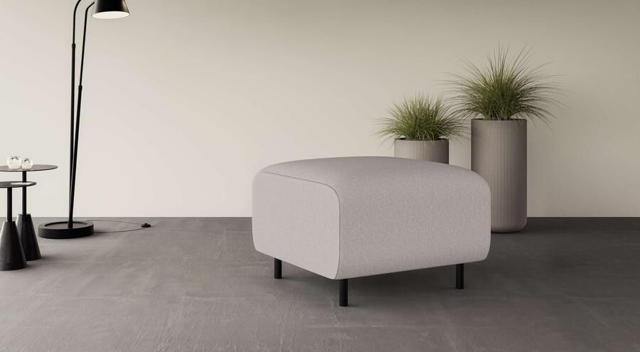 Home affaire Hocker ARROS klein met golfondersteuning afmetingen B D H: 70 70 46 cm - Foto 3