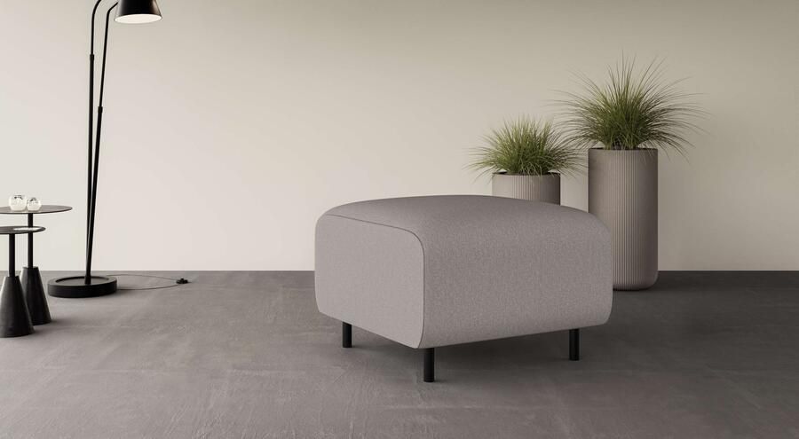 Home affaire Hocker ARROS klein met golfondersteuning afmetingen B D H: 70 70 46 cm - Foto 3