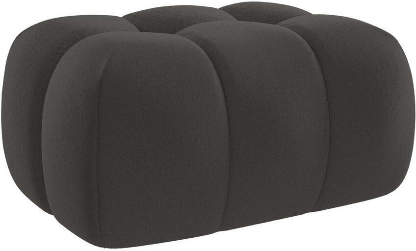 Home affaire XXL-fauteuil AURELIAN loveseat XXL met poef in set leesstoel relaxstoel met golfondersteuning fijne structuur grove structuur velours - Foto 4
