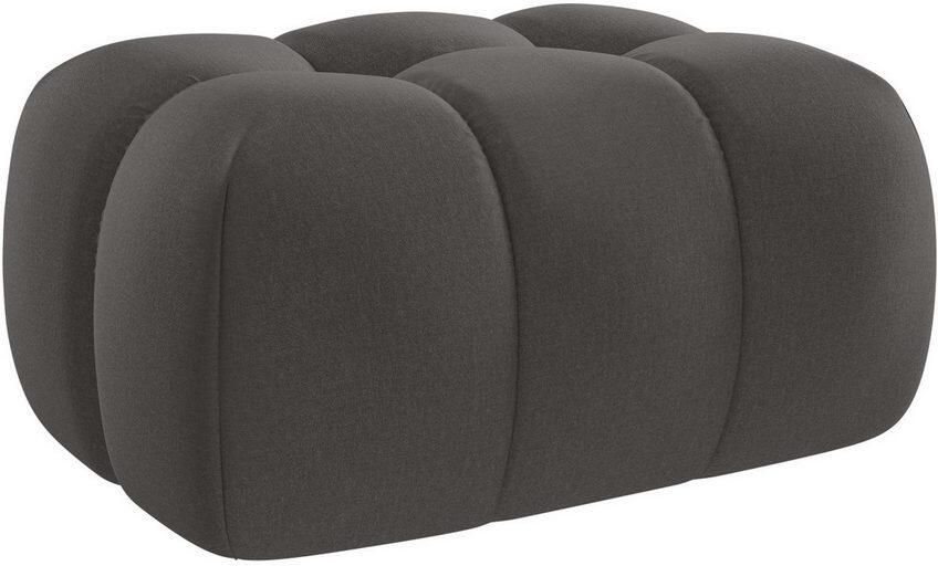 Home affaire XXL-fauteuil AURELIAN loveseat XXL met poef in set leesstoel relaxstoel met golfondersteuning fijne structuur grove structuur velours - Foto 4
