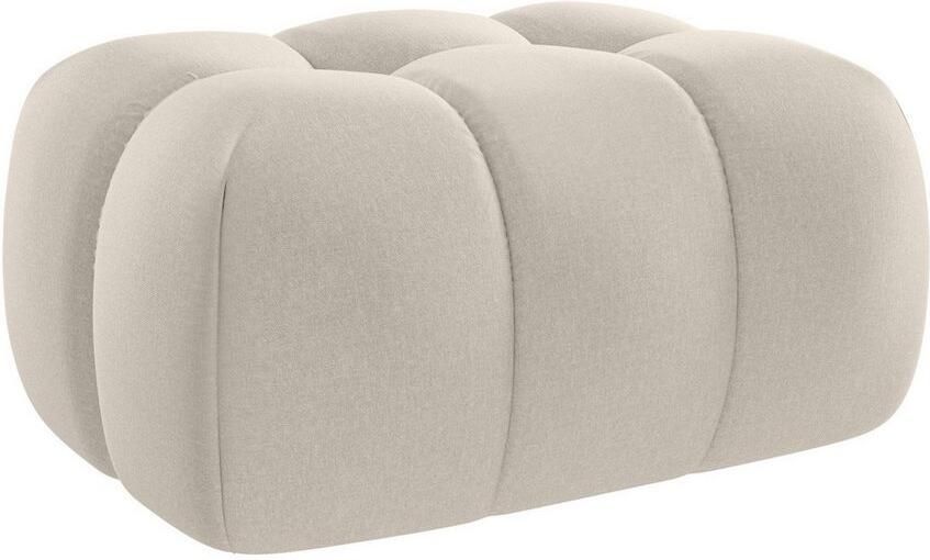 Home affaire XXL-fauteuil AURELIAN loveseat XXL met poef in set leesstoel relaxstoel met golfondersteuning fijne structuur grove structuur velours - Foto 5