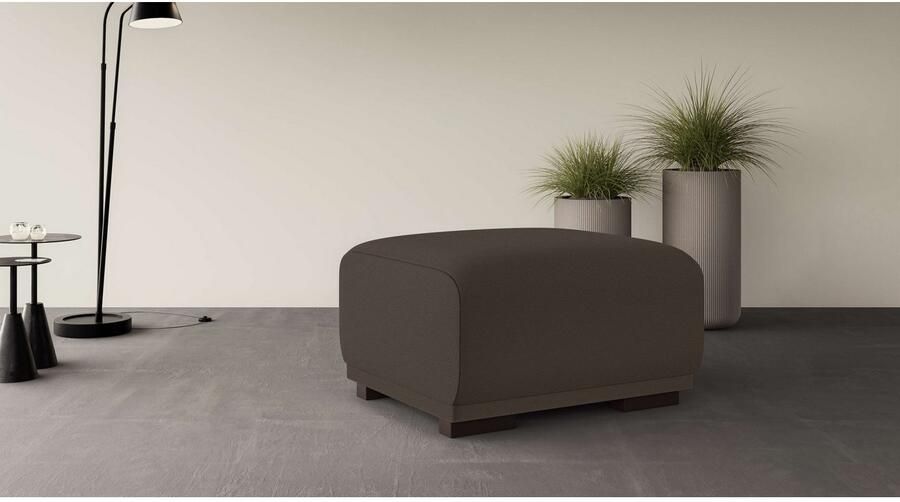 Home affaire Hocker BORNHOLM kleine poef passend bij de serie afmetingen B D H: 61 72 46 cm - Foto 2