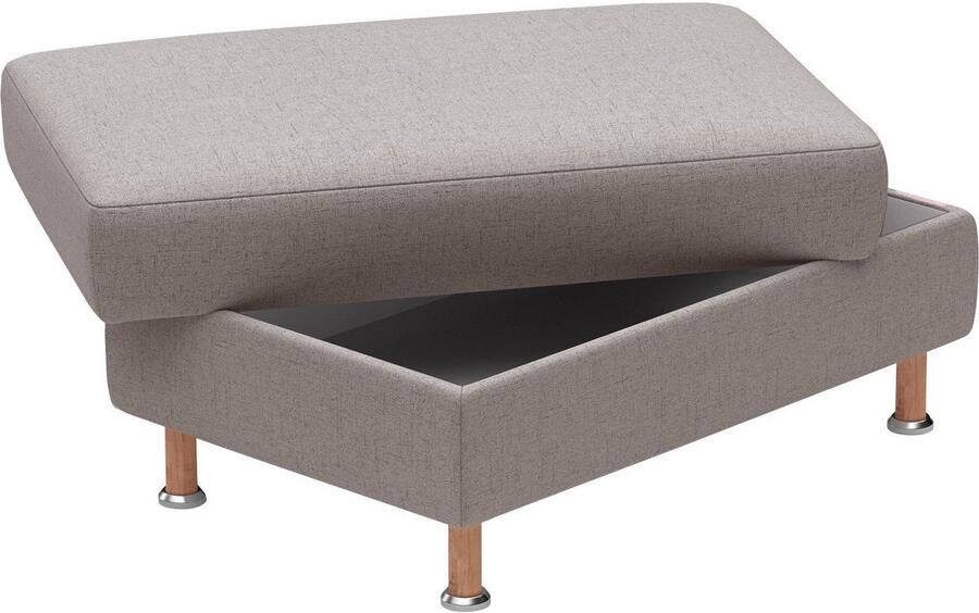 Home affaire Hocker Calypso Houten poten met metalen plaat - Foto 4