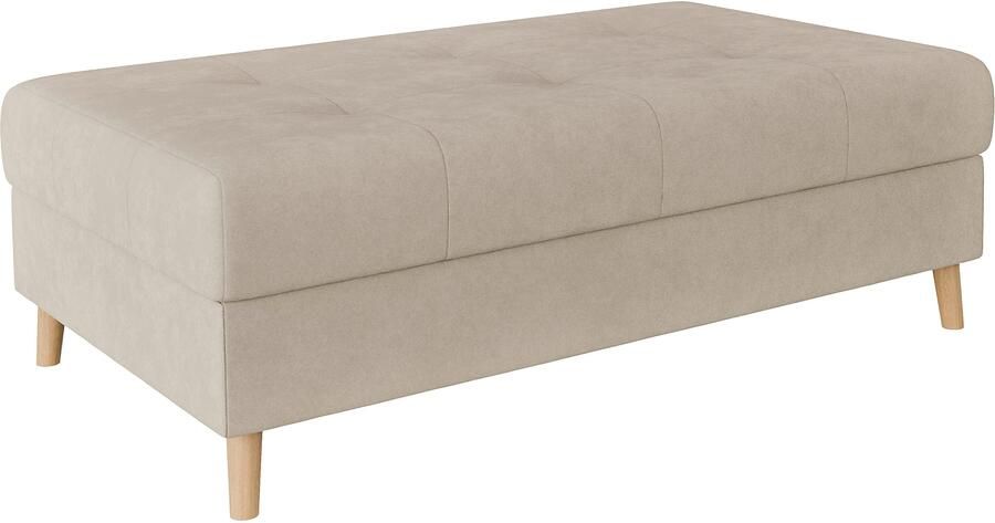 Home affaire Hocker CHARRE XXL stiksel in het zitgedeelte afmetingen: B D H: 118 73 40 cm - Foto 2