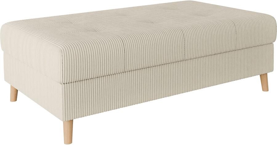 Home affaire Hocker CHARRE XXL stiksel in het zitgedeelte afmetingen: B D H: 118 73 40 cm - Foto 2