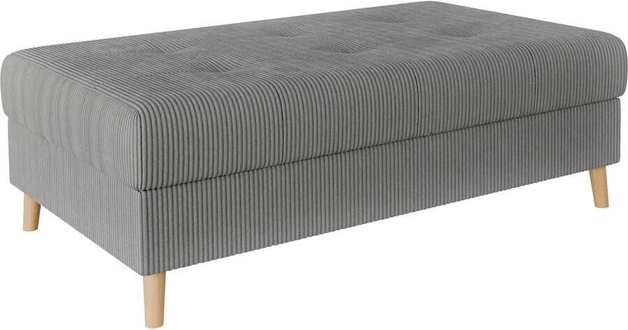 Home affaire Hocker CHARRE XXL stiksel in het zitgedeelte afmetingen: B D H: 118 73 40 cm - Foto 2