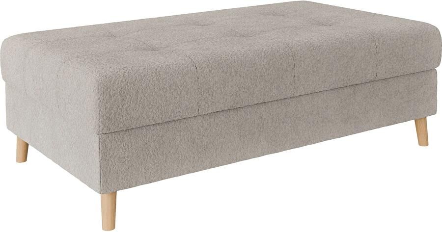 Home affaire Hocker CHARRE XXL stiksel in het zitgedeelte afmetingen: B D H: 118 73 40 cm - Foto 2