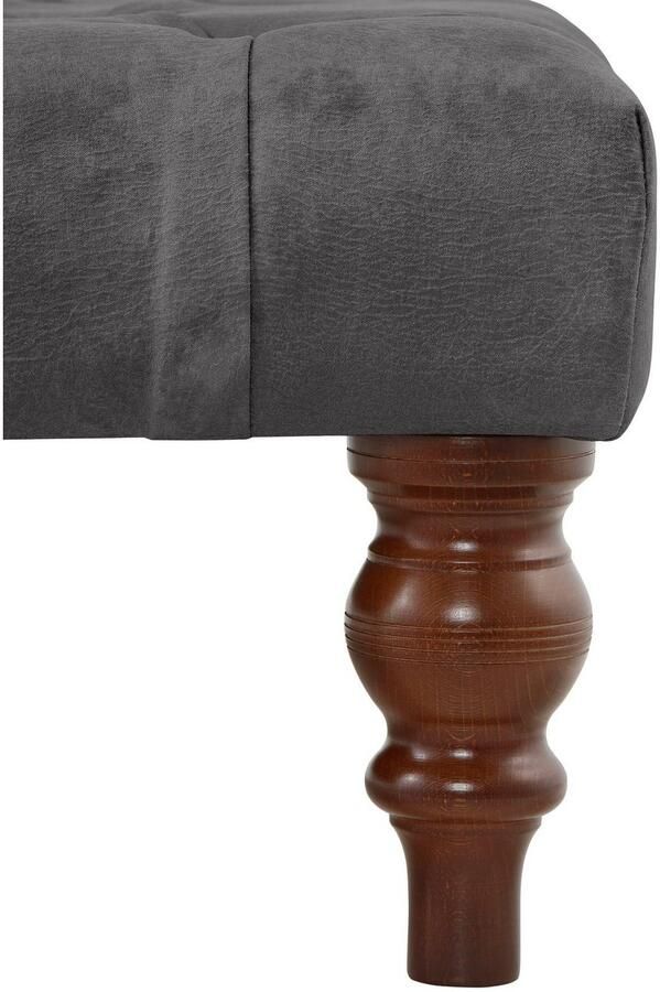 Home affaire Hocker CHESTERFIELD met knoopsluiting ook in leer - Foto 3