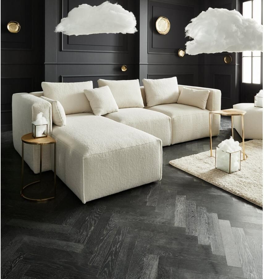 Home affaire Bank-hoekelement Comfine Modulair om samen te stellen in 3 overtrekvarianten