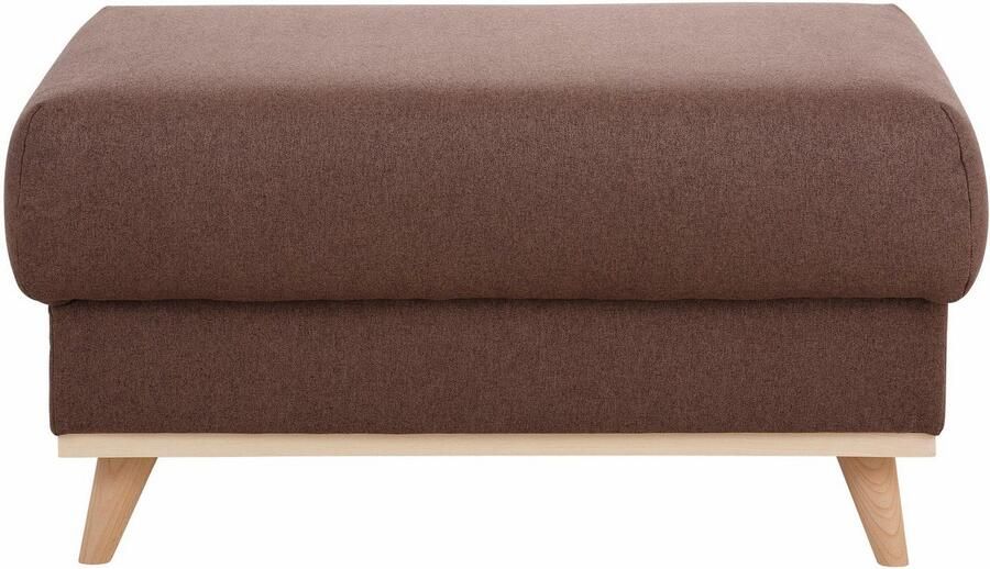 Home affaire Hocker EDINA ook in katoenmix-overtrekstof in scandinavische stijl - Foto 3