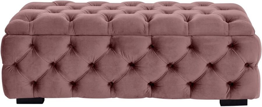 Home affaire Hocker KALINA hoogwaardig knoopdetails B D H: 120 55 45 cm met opbergvak en interne verdelers voor beter opbergen - Foto 10