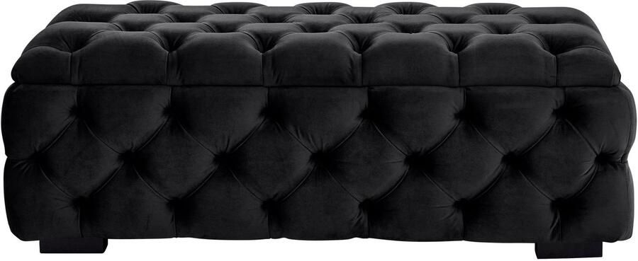 Home affaire Hocker KALINA hoogwaardig knoopdetails B D H: 120 55 45 cm met opbergvak en interne verdelers voor beter opbergen - Foto 10