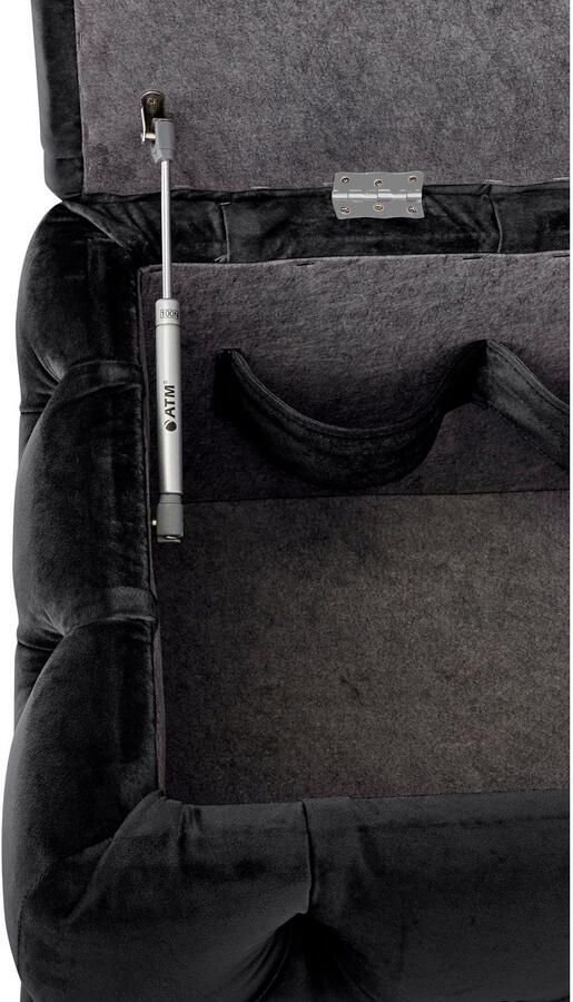 Home affaire Hocker KALINA hoogwaardig knoopdetails B D H: 120 55 45 cm met opbergvak en interne verdelers voor beter opbergen - Foto 6