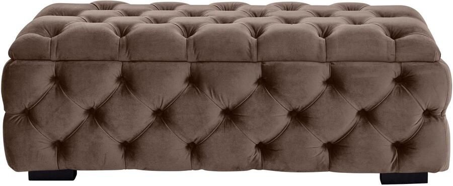 Home affaire Hocker KALINA hoogwaardig knoopdetails B D H: 120 55 45 cm met opbergvak en interne verdelers voor beter opbergen - Foto 10