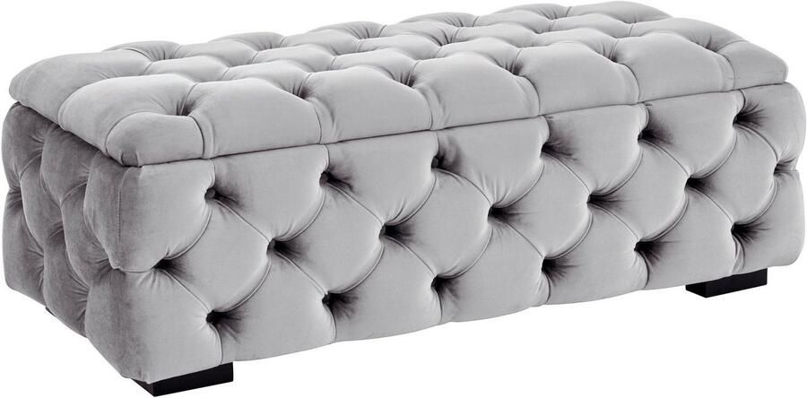 Home affaire Hocker KALINA hoogwaardig knoopdetails B D H: 120 55 45 cm met opbergvak en interne verdelers voor beter opbergen - Foto 10