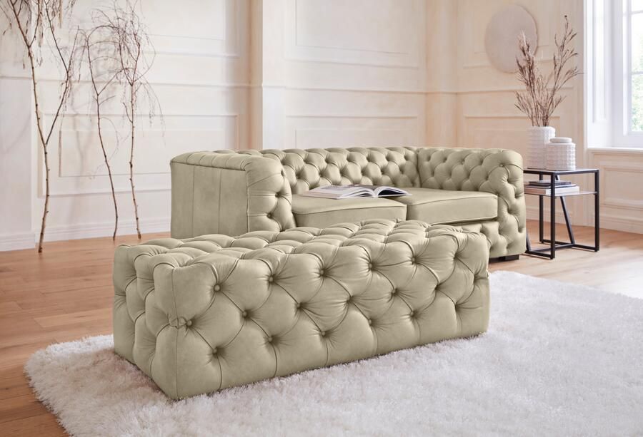 Home affaire Hocker Kalina met klassieke chesterfield-capitonnage - Foto 7